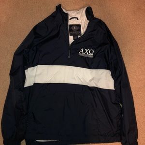 AXO sorority poncho and hat (university of kansas)